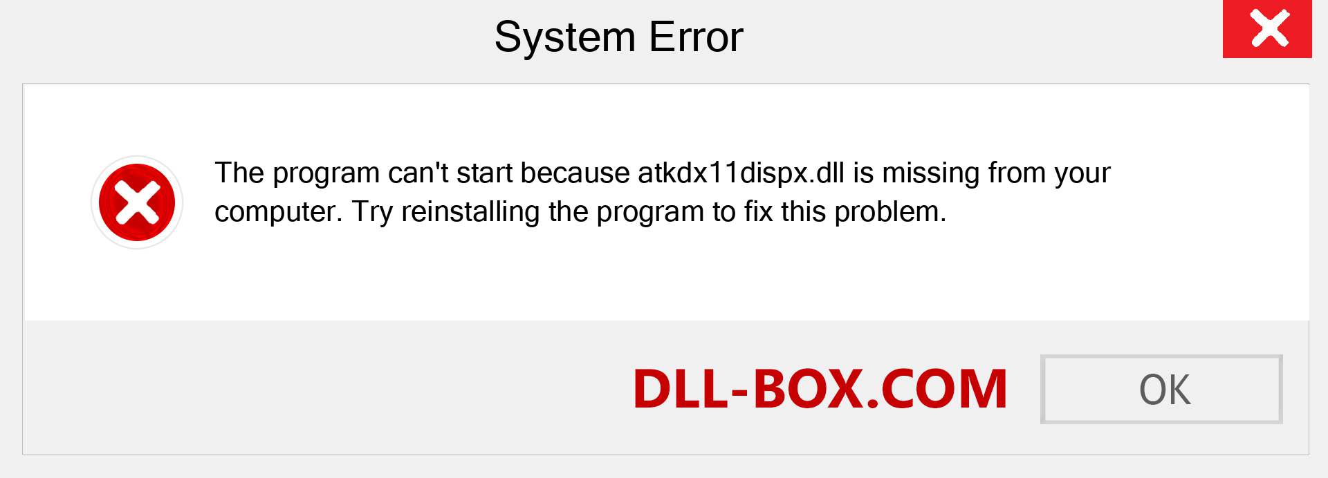  atkdx11dispx.dll file is missing?. Download for Windows 7, 8, 10 - Fix  atkdx11dispx dll Missing Error on Windows, photos, images